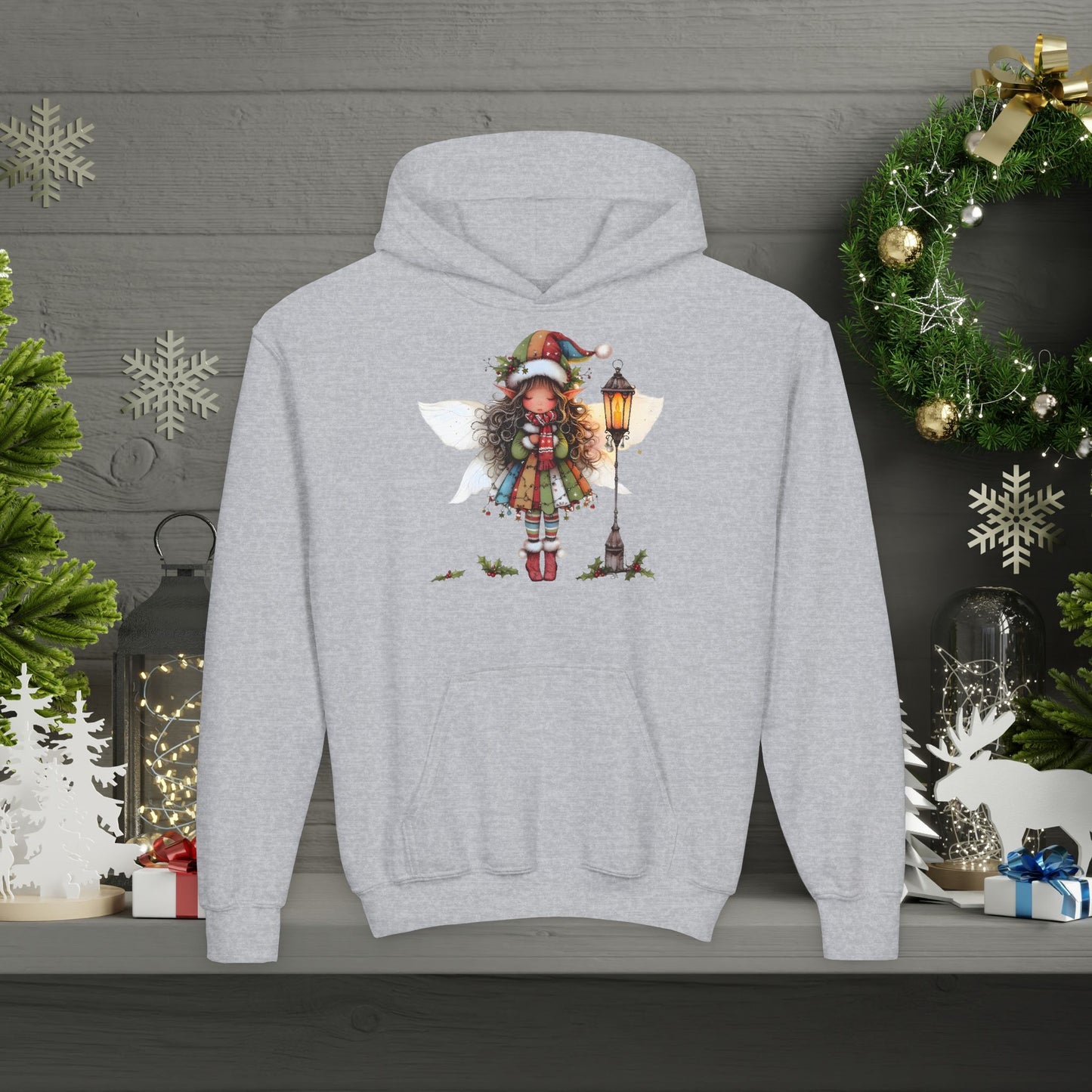 Christmas Fairy Hoodie - Youth Heavy Blend