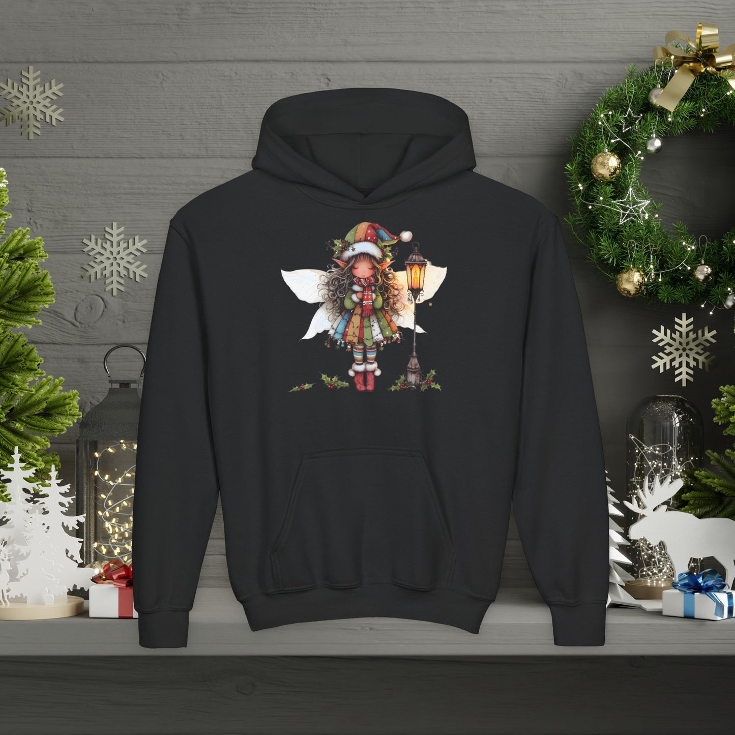 Christmas Fairy Hoodie - Youth Heavy Blend