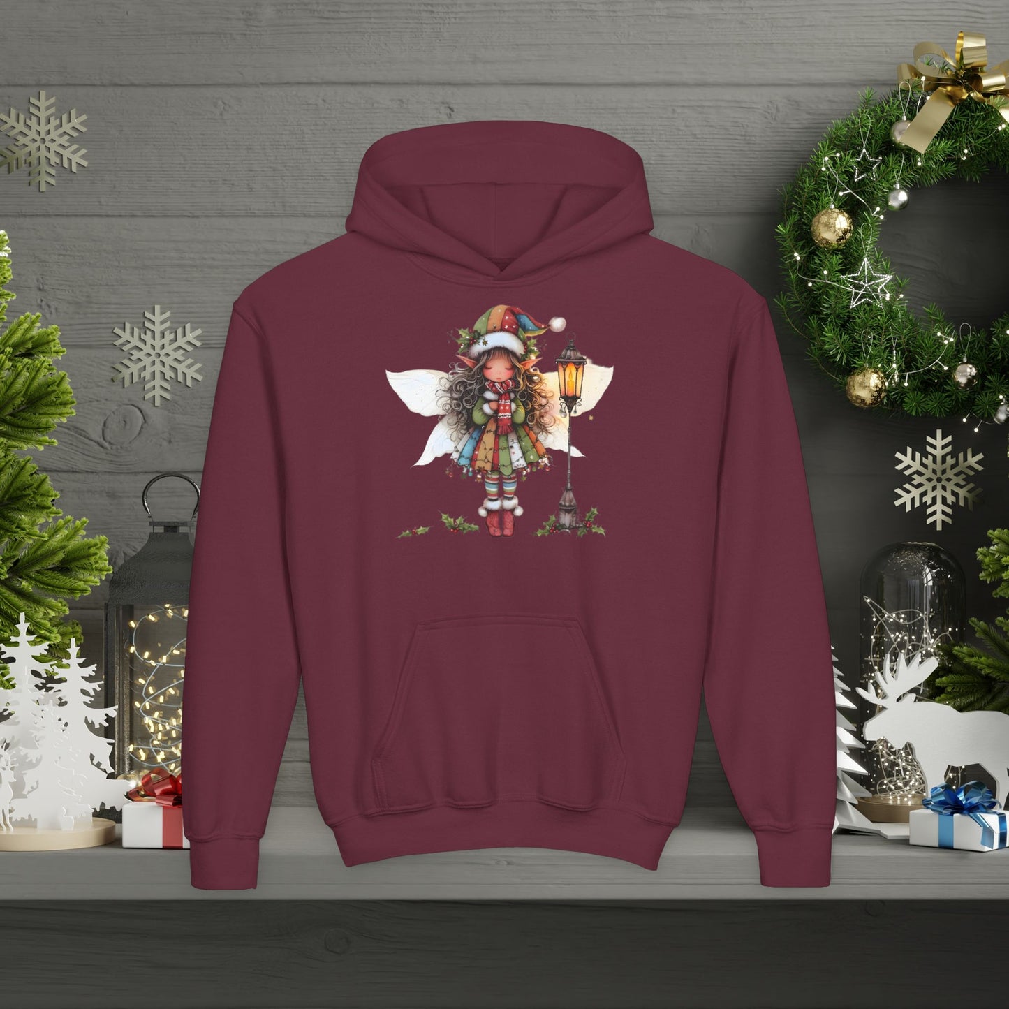 Christmas Fairy Hoodie - Youth Heavy Blend